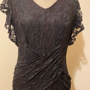 Vintage Black Lace Dress